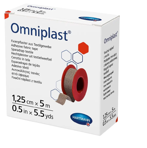 Пластир фіксуючий текстильний Omniplast® 1,25см х 5м 1шт